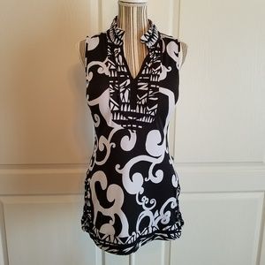 WHBM Sleeveless Tunic Blouse Size XS